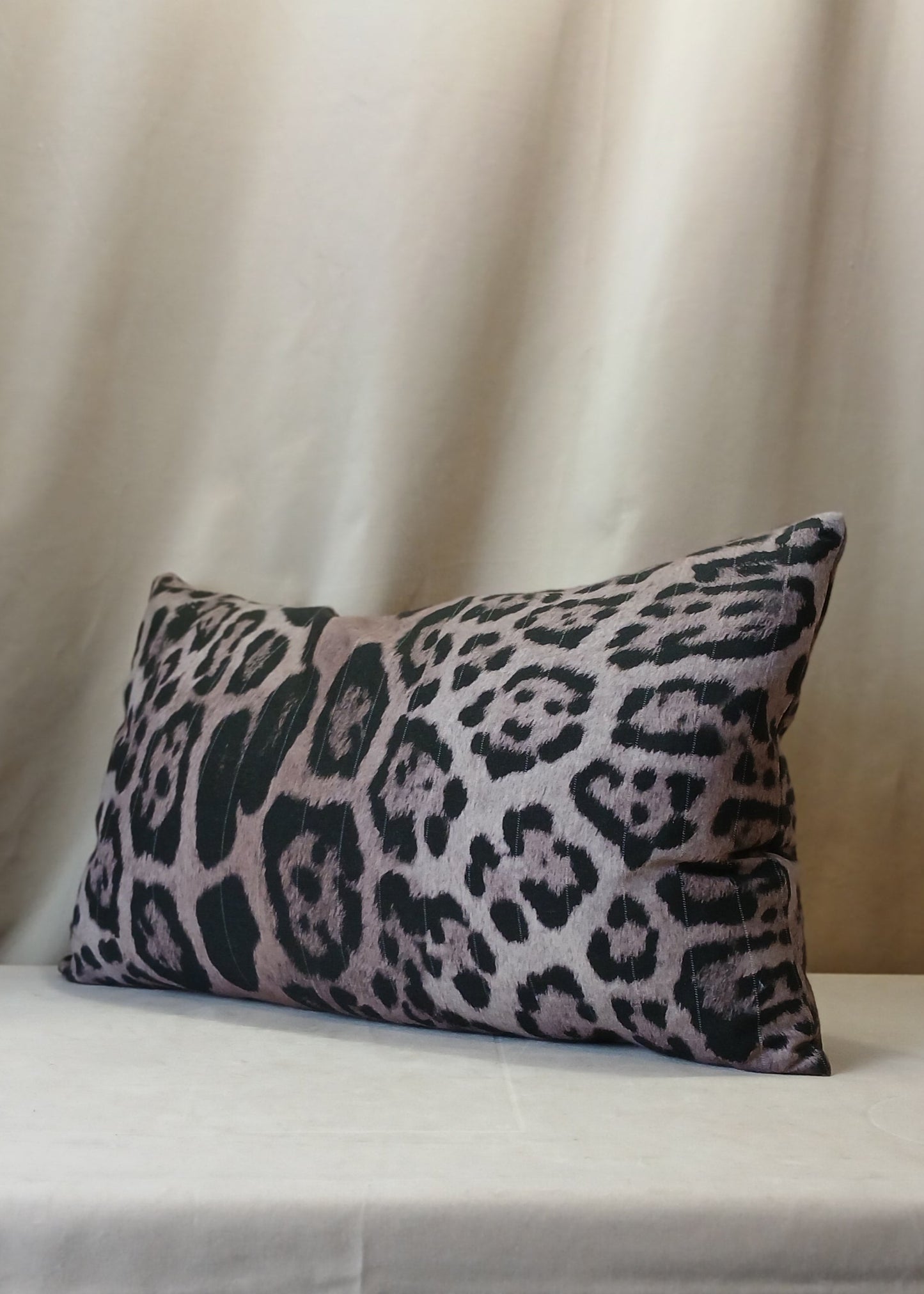 Stor Rosa Leopard Pute