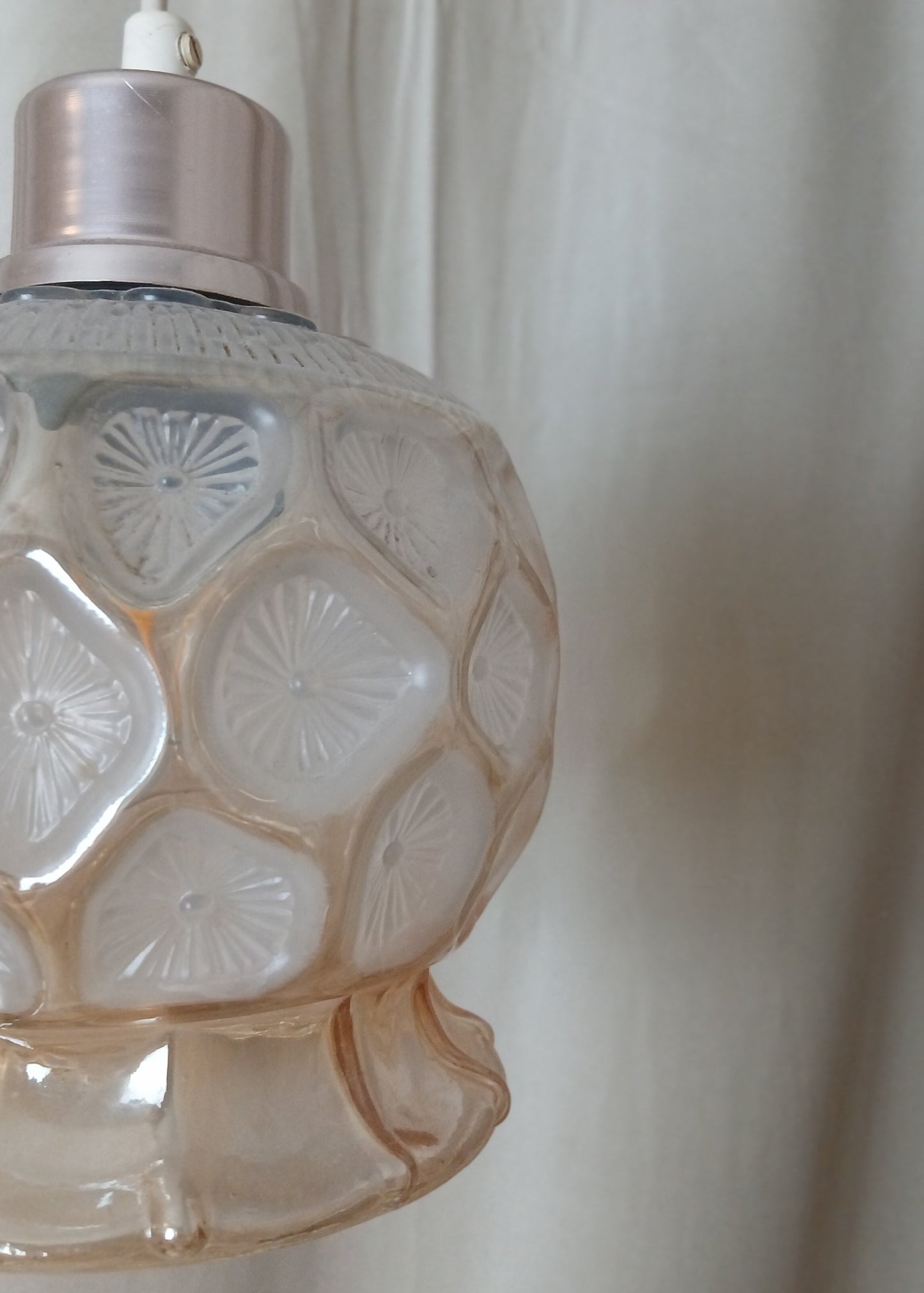 Gul Glass kuppel lampe