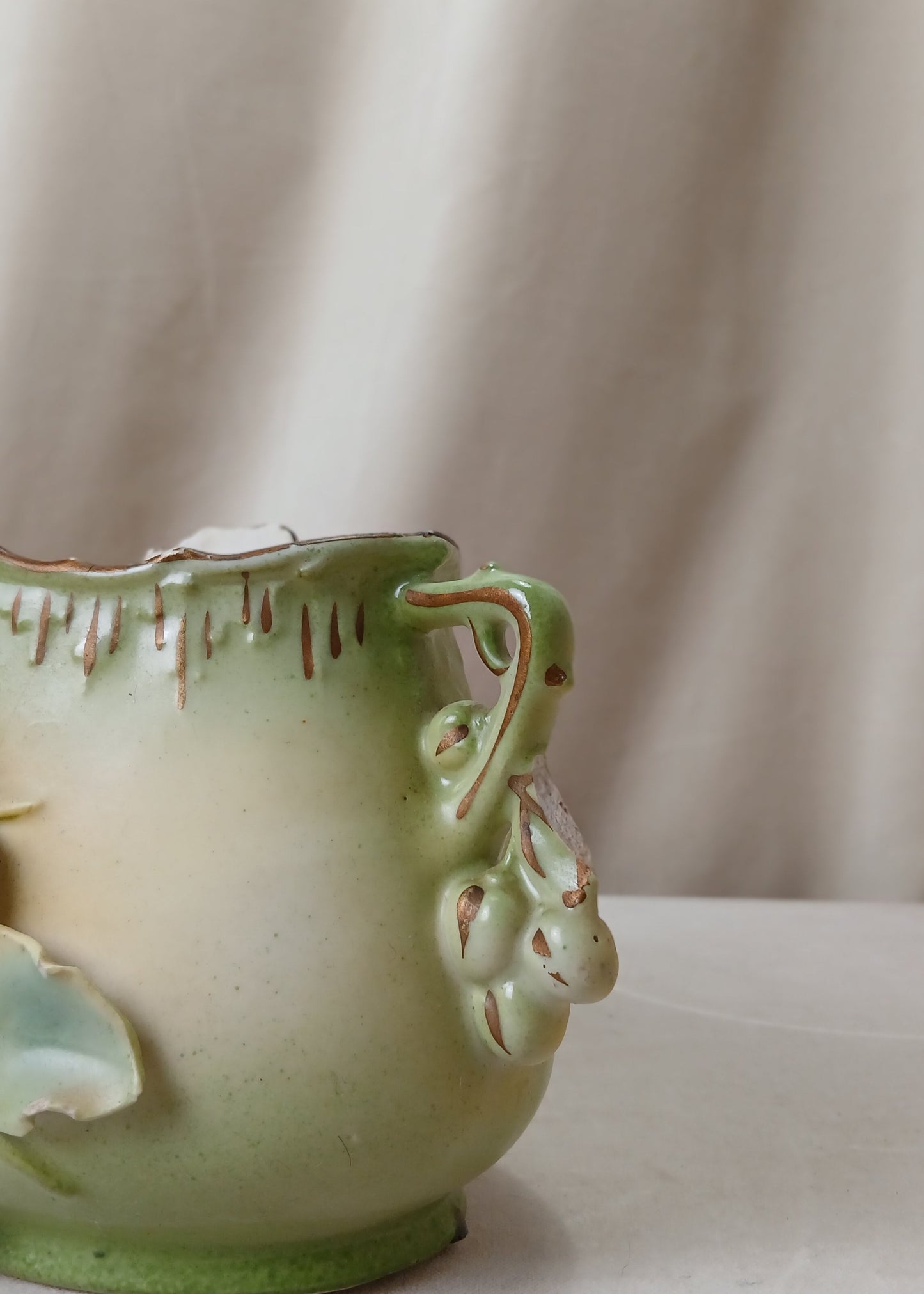 Gul-grønn vase
