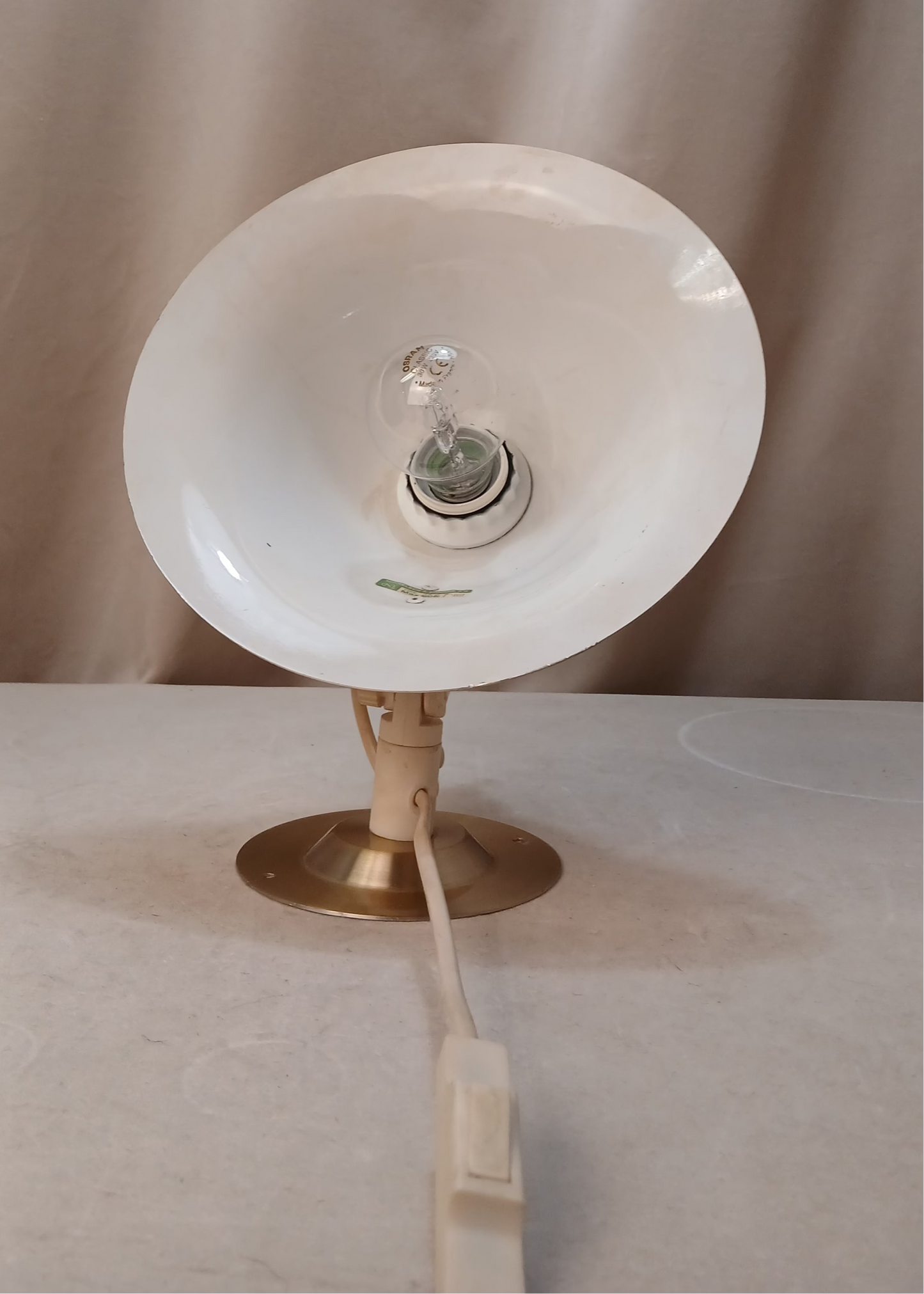Messing vegglampe