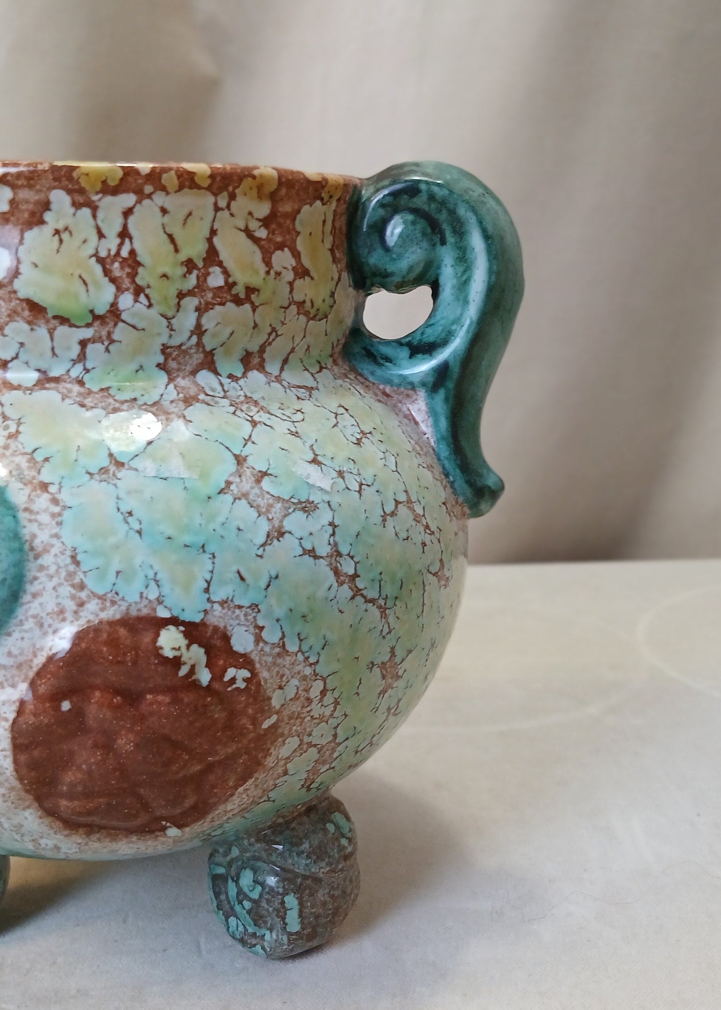 Grønn keramikk Vase
