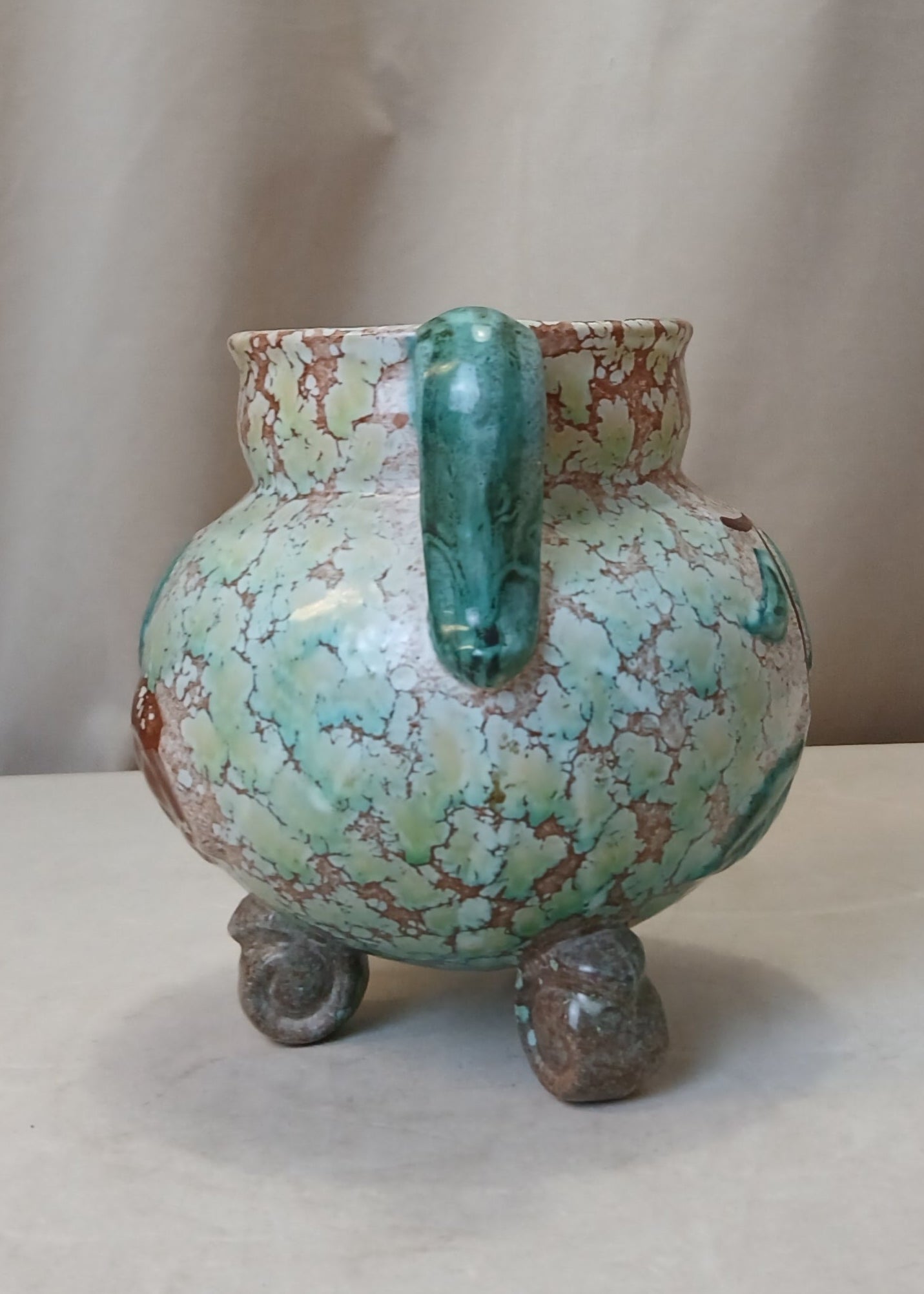 Grønn keramikk Vase