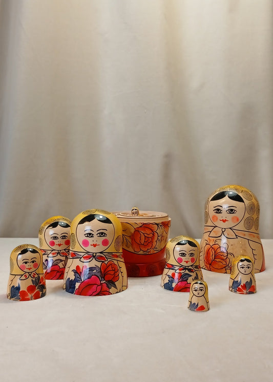 Babushka dukker 7stk , frå 1990