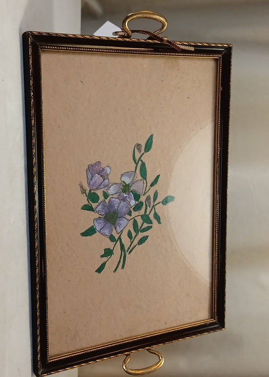 Blomster tegning i ramme brett