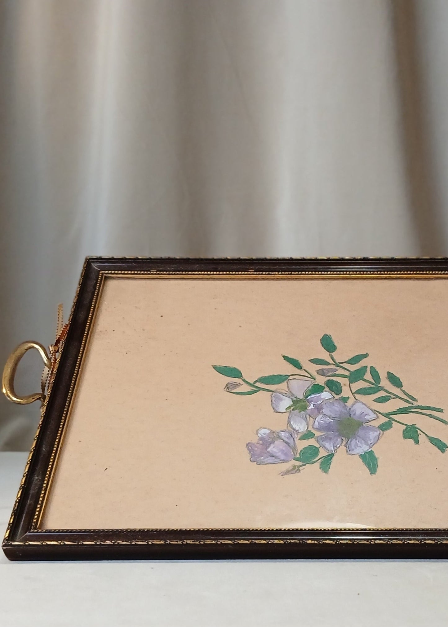 Blomster tegning i ramme brett