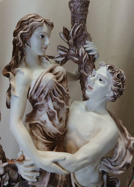 Bordlampe i Art Nouveau-stil fra ca 1980