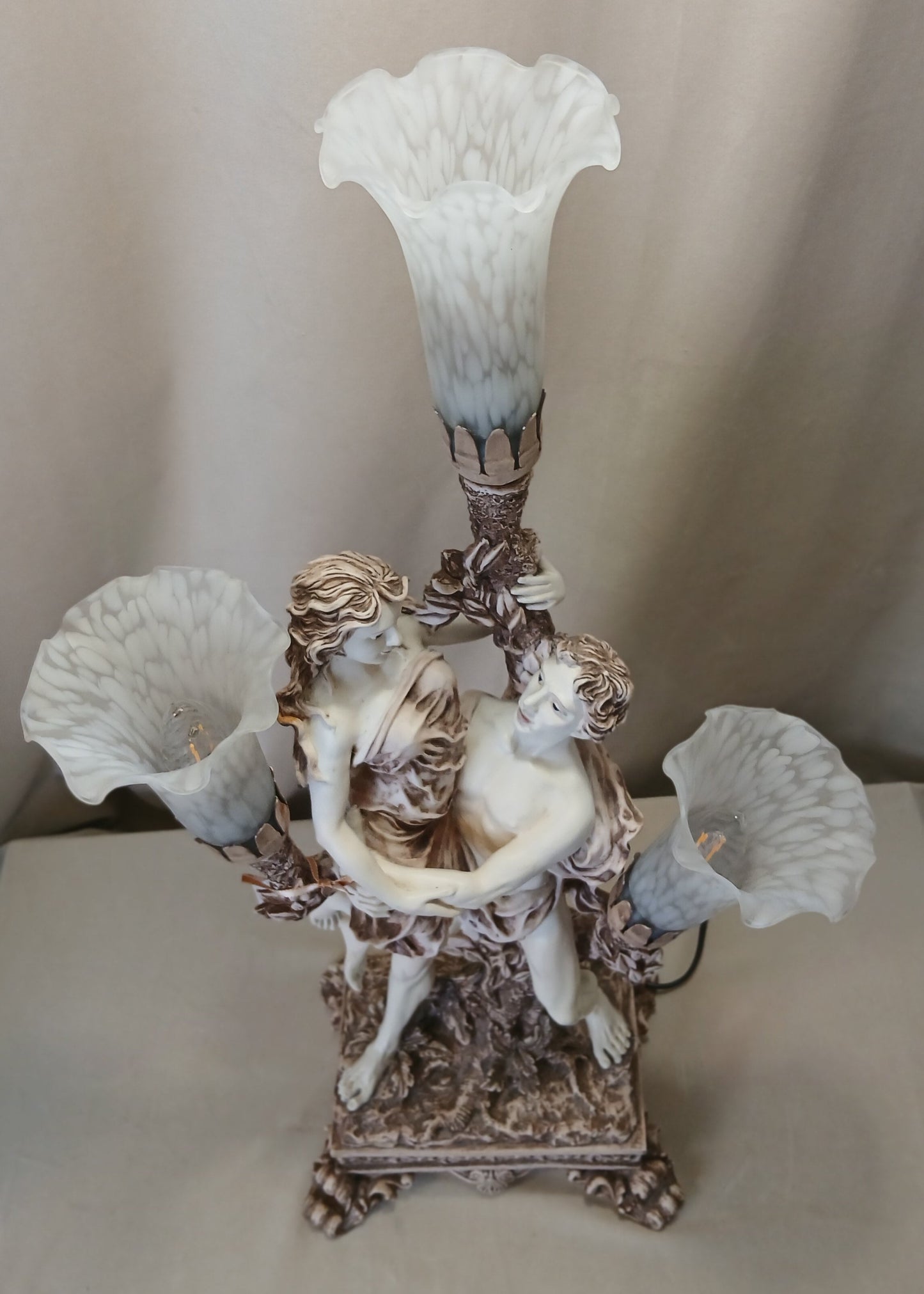Bordlampe i Art Nouveau-stil fra ca 1980