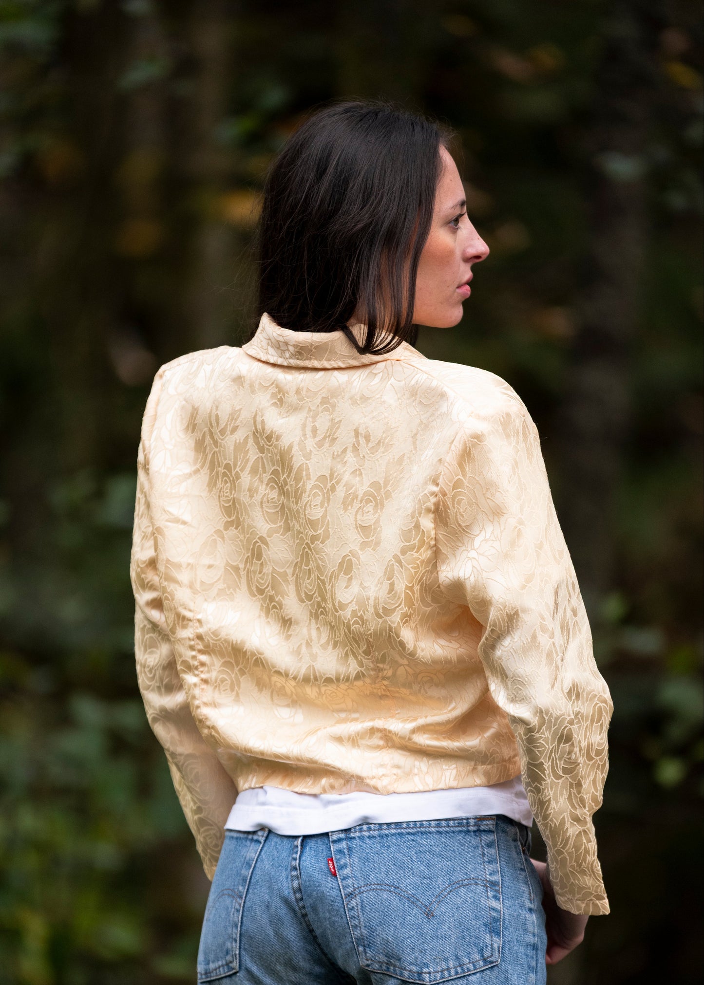 Gul dressjakke 80-tallet