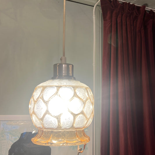Gul Glass kuppel lampe