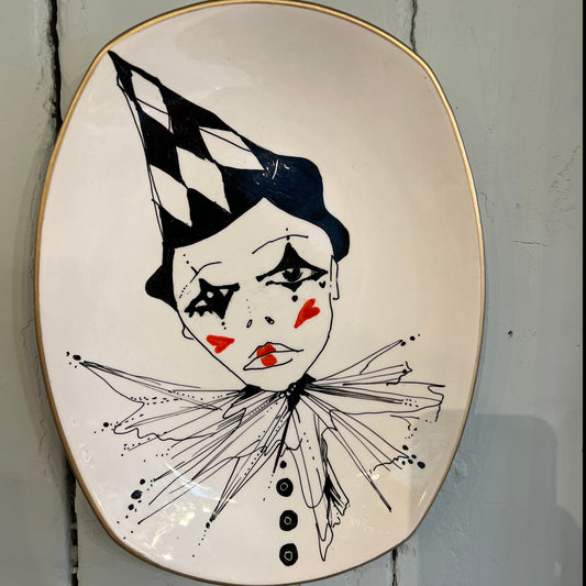 "The sad clown" by Dish Art