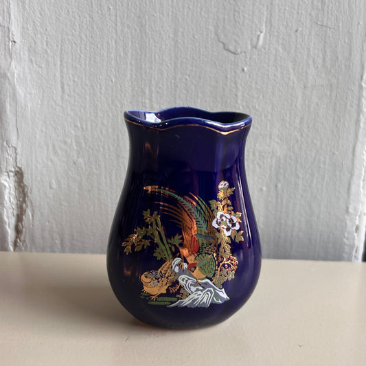 Kobolt blå liten vase