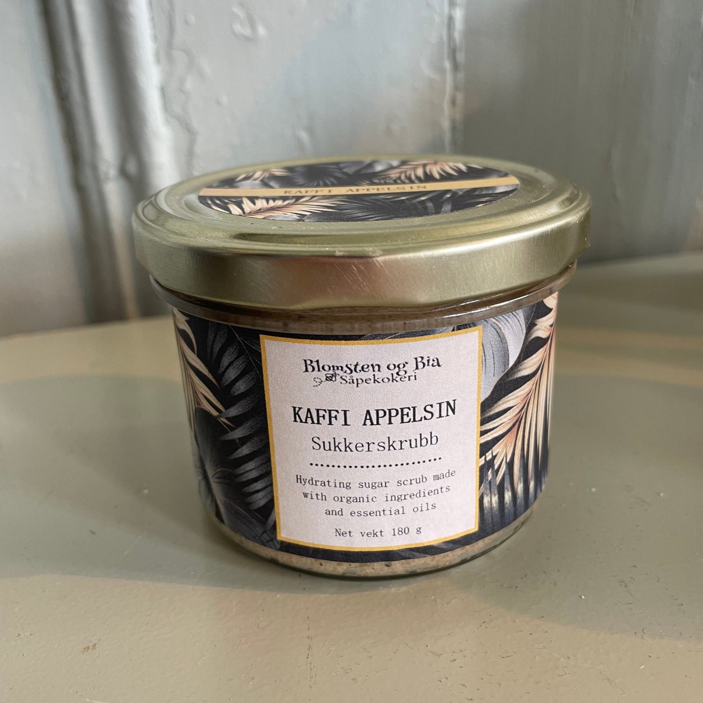 Kaffi appelsin skrubb
