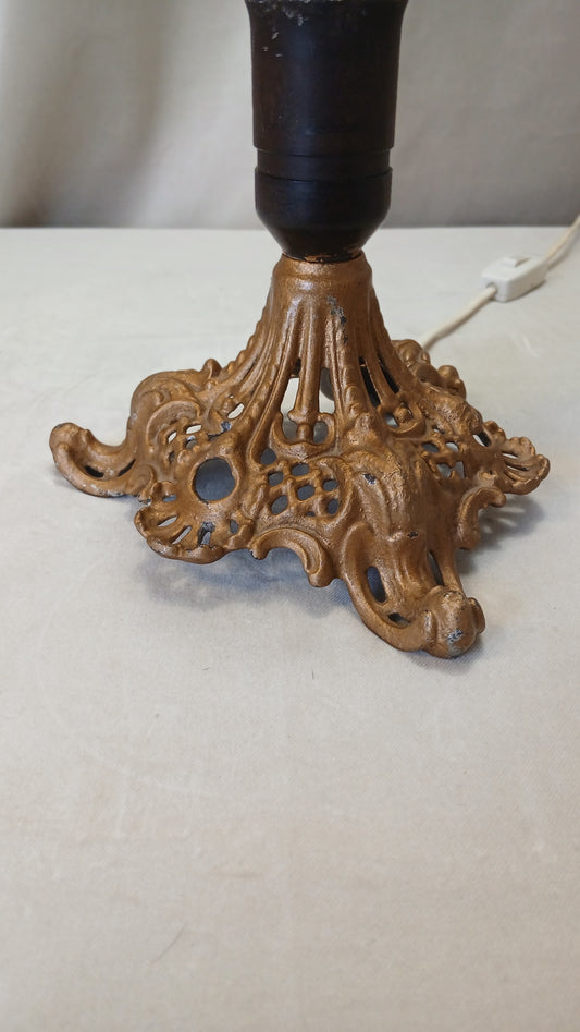 Liten Messing lampefot med stor pære