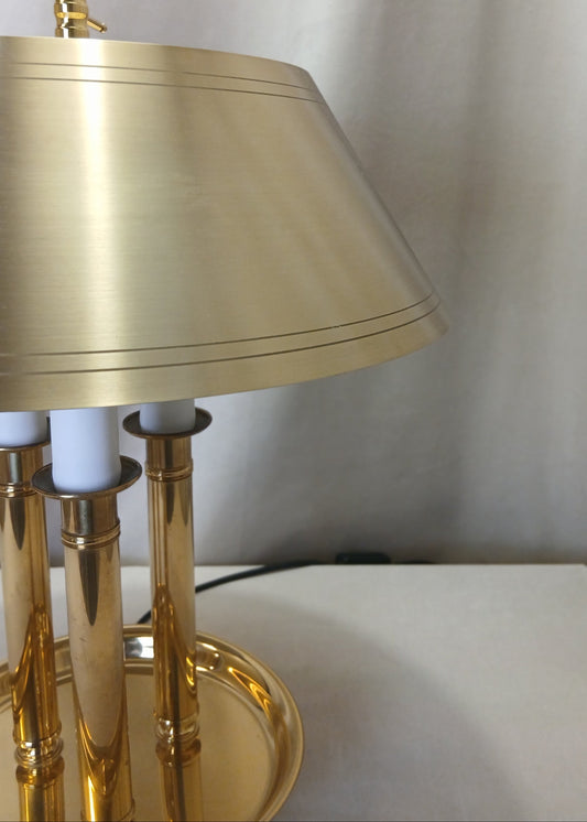 Messing lampe med tre lyspunkt