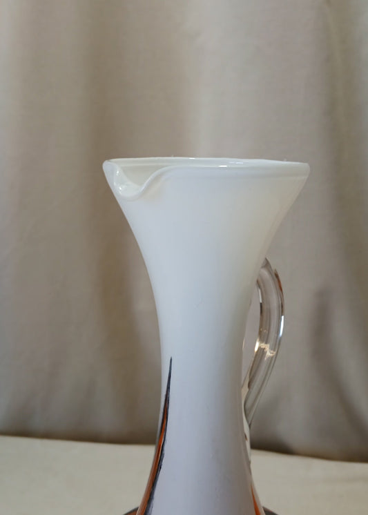 Orange Opaline Florence vase frå Vetreria Barieri