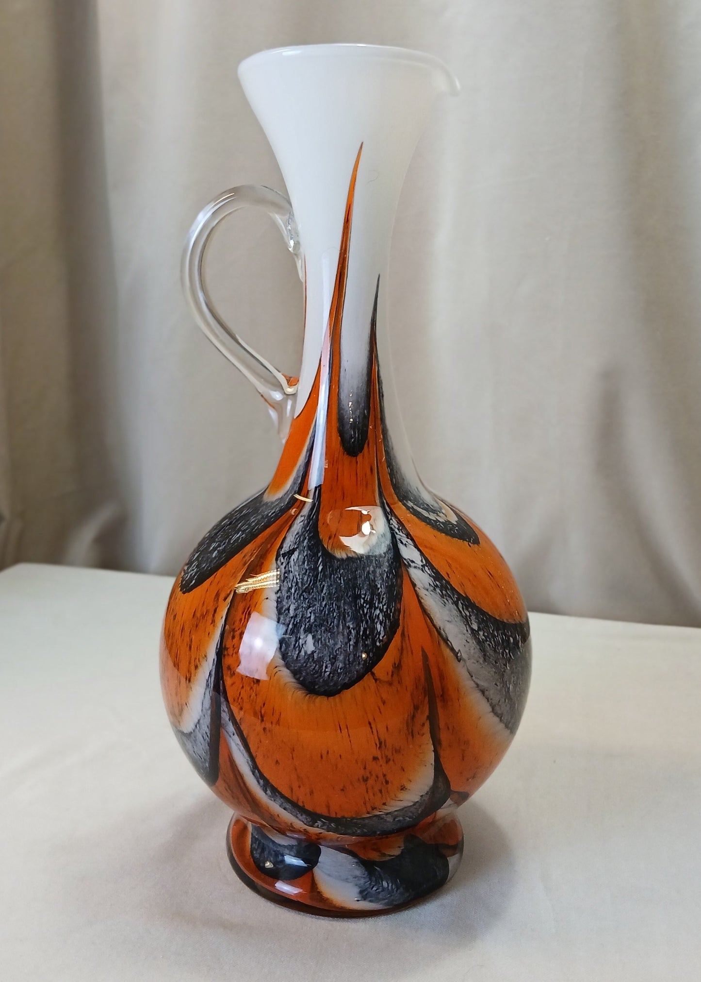 Orange Opaline Florence vase frå Vetreria Barieri