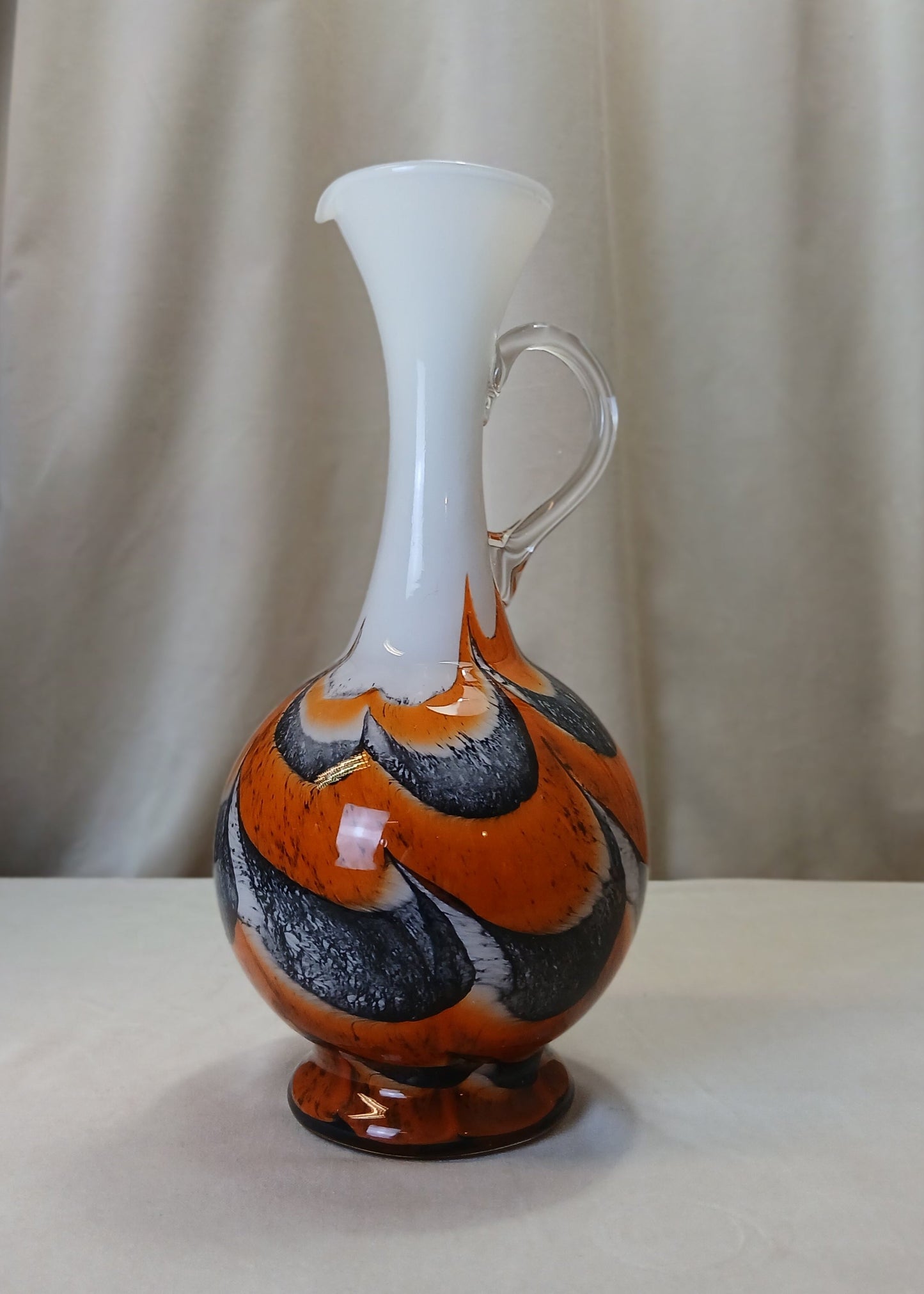 Orange Opaline Florence vase frå Vetreria Barieri