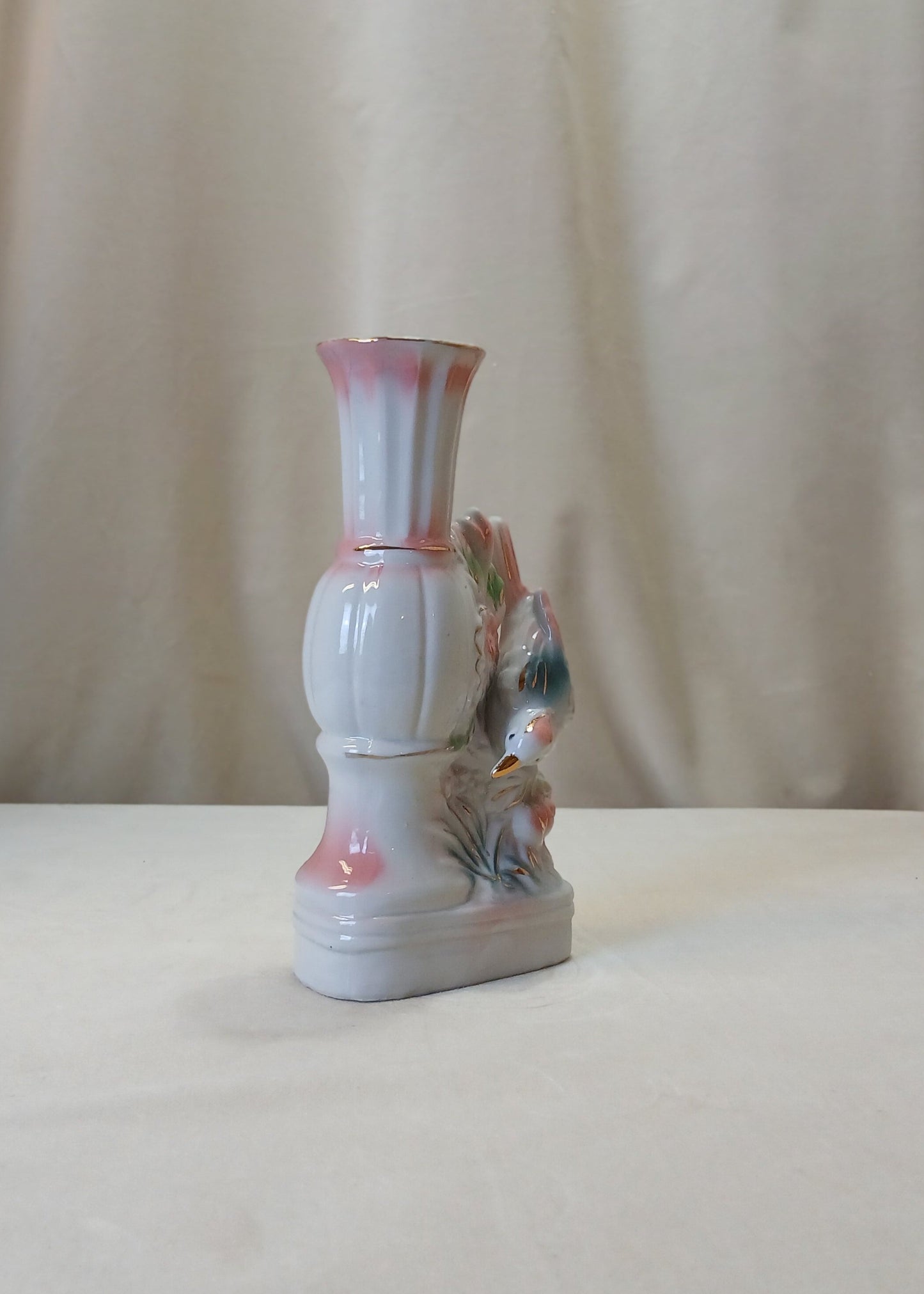 Sjarmerende rosa fugle Vase i porselen