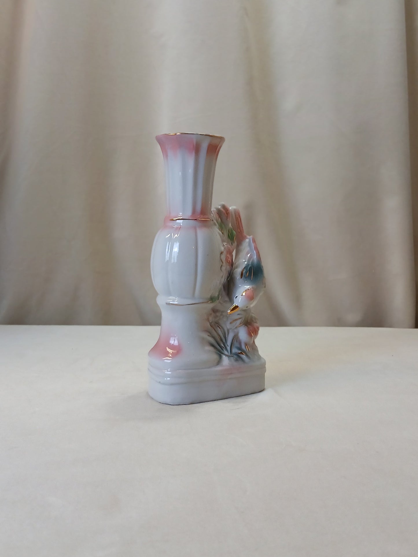 Sjarmerende rosa fugle Vase i porselen