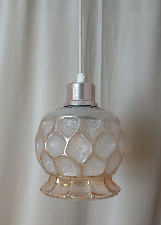 Gul Glass kuppel lampe