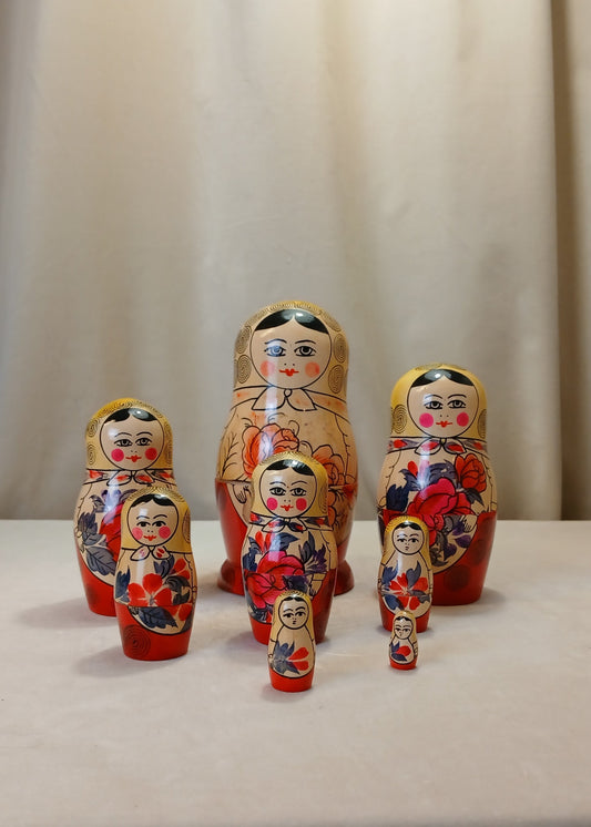 Babushka dukker 7stk , frå 1990