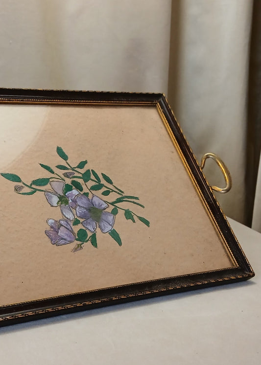 Blomster tegning i ramme brett