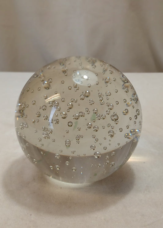 Brevpresse i klart glass