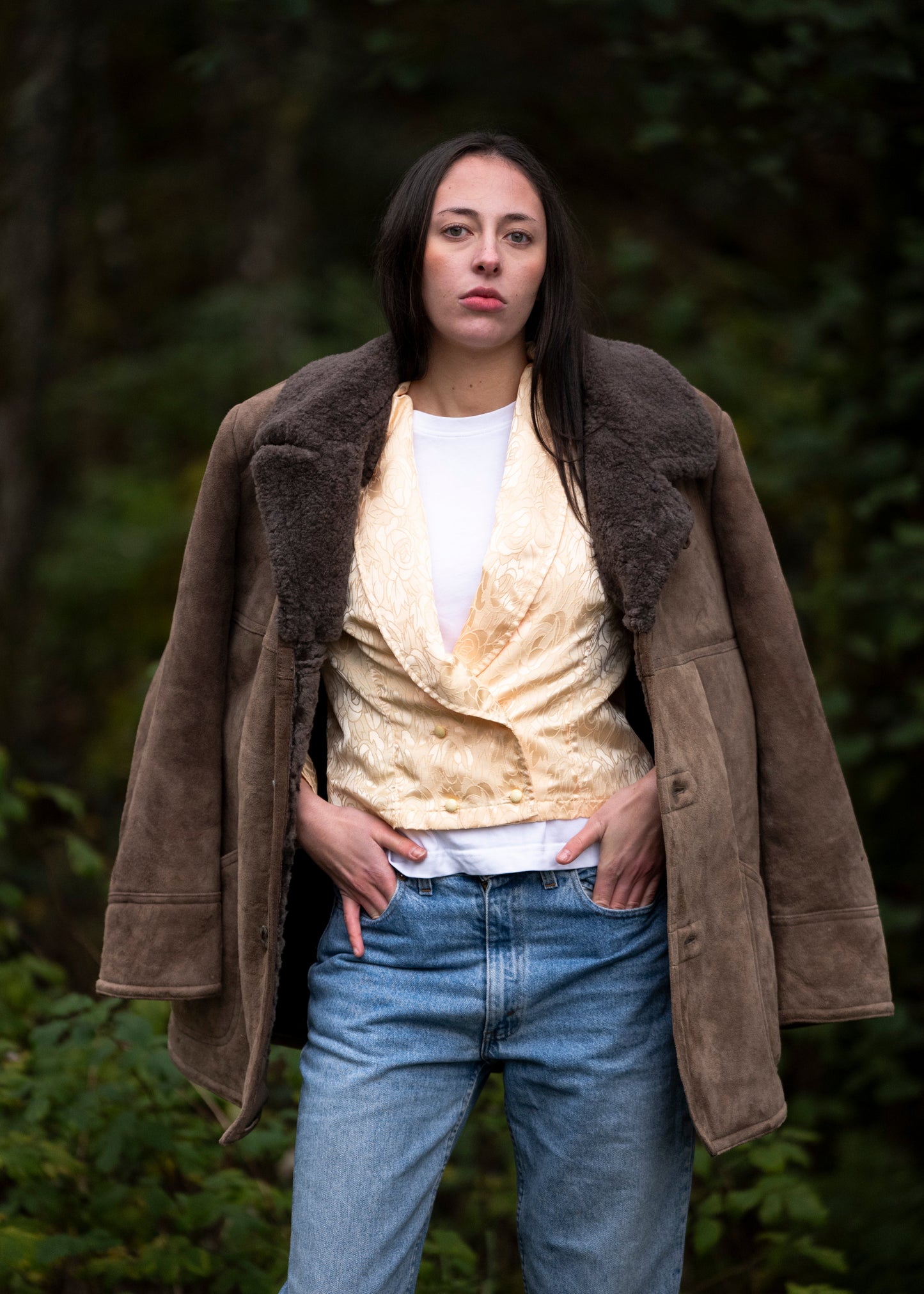 Brun sauepels fra 70- tallet.