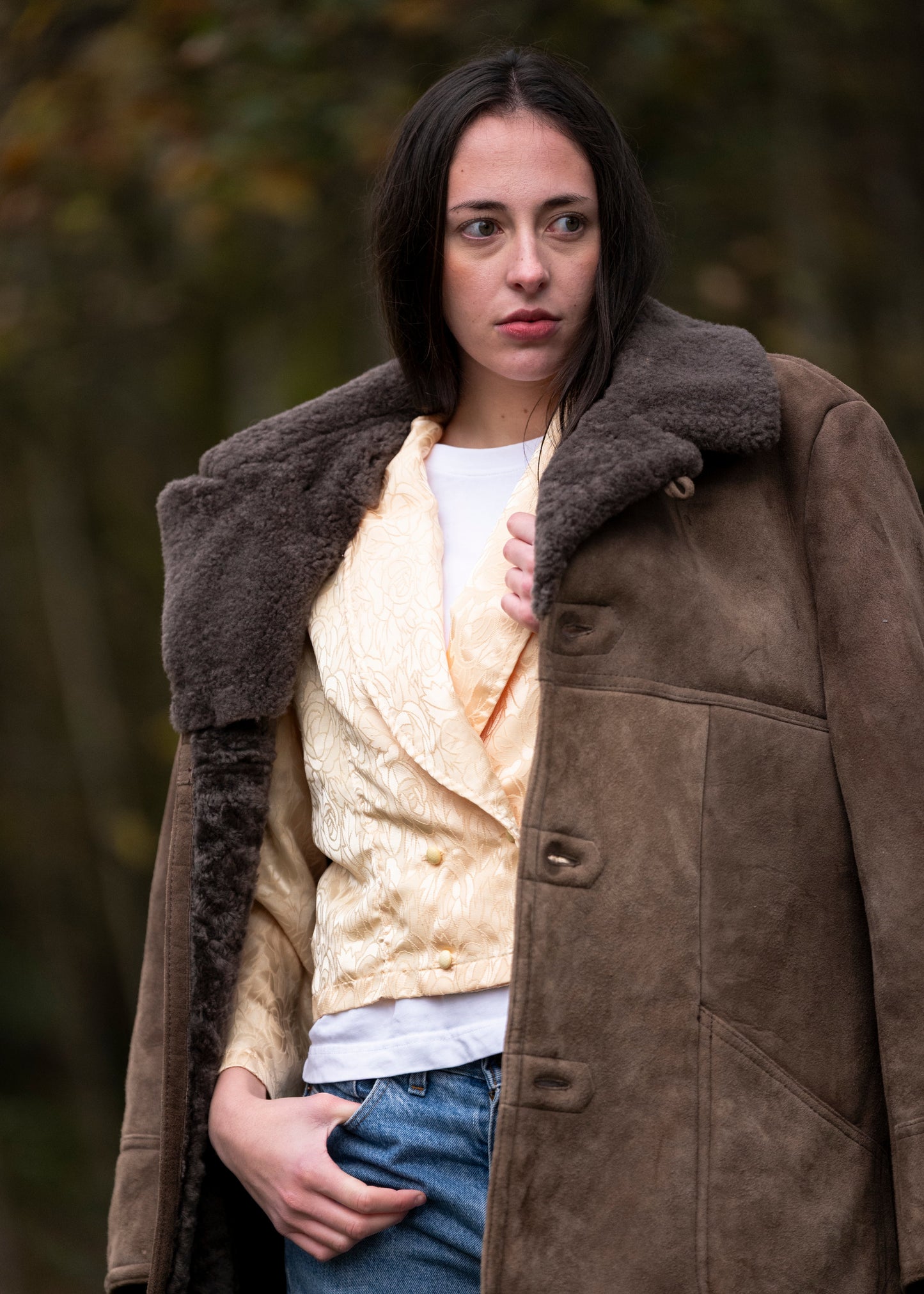 Brun sauepels fra 70- tallet.