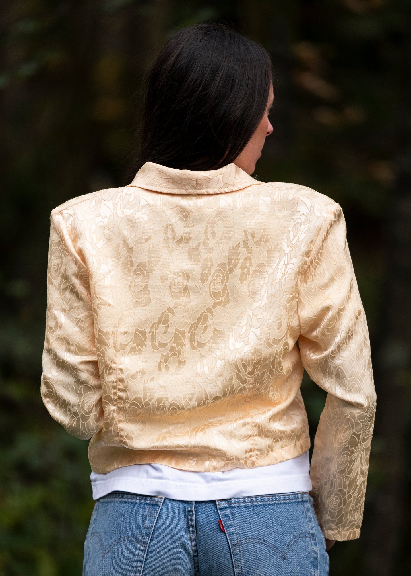 Gul dressjakke 80-tallet