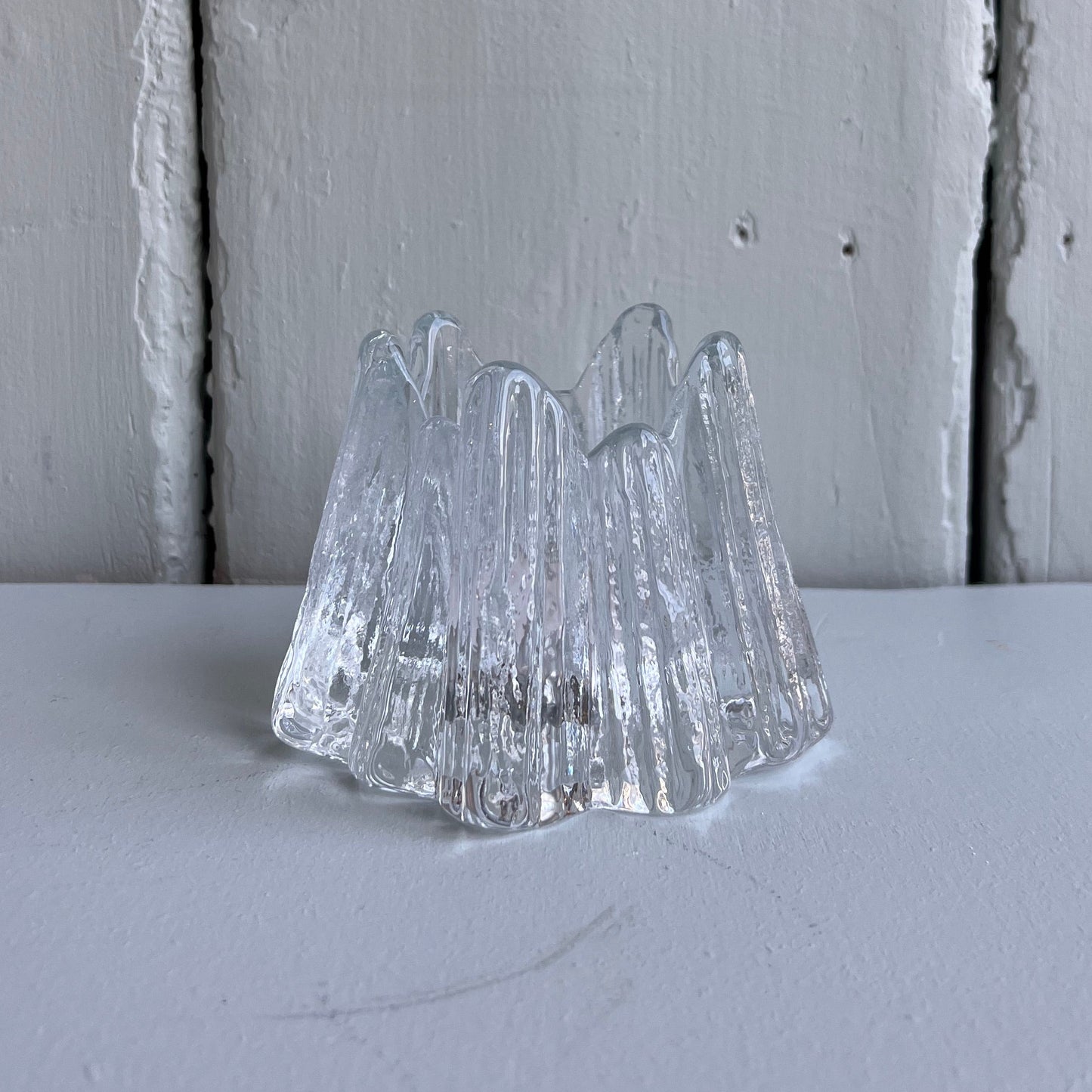 Glass Nybro "Vulkan" Lysestake