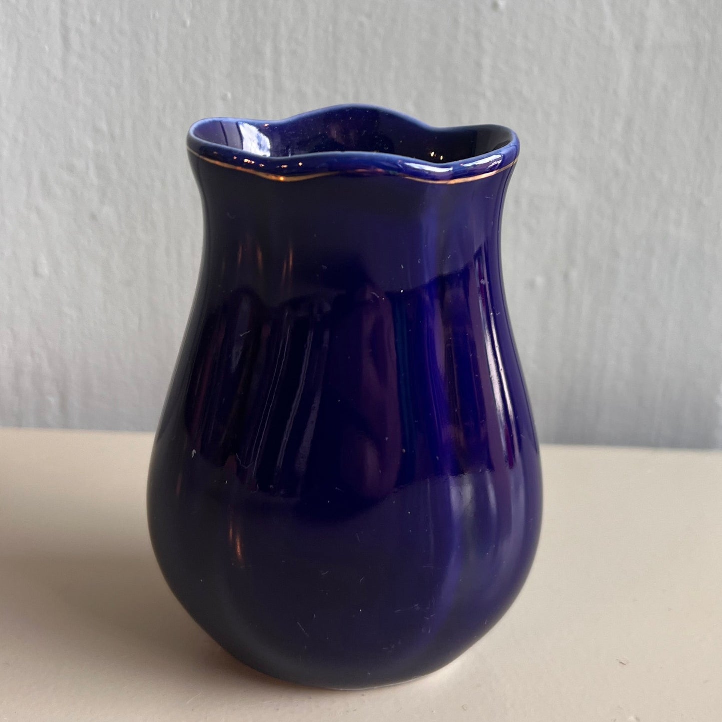Kobolt blå liten vase