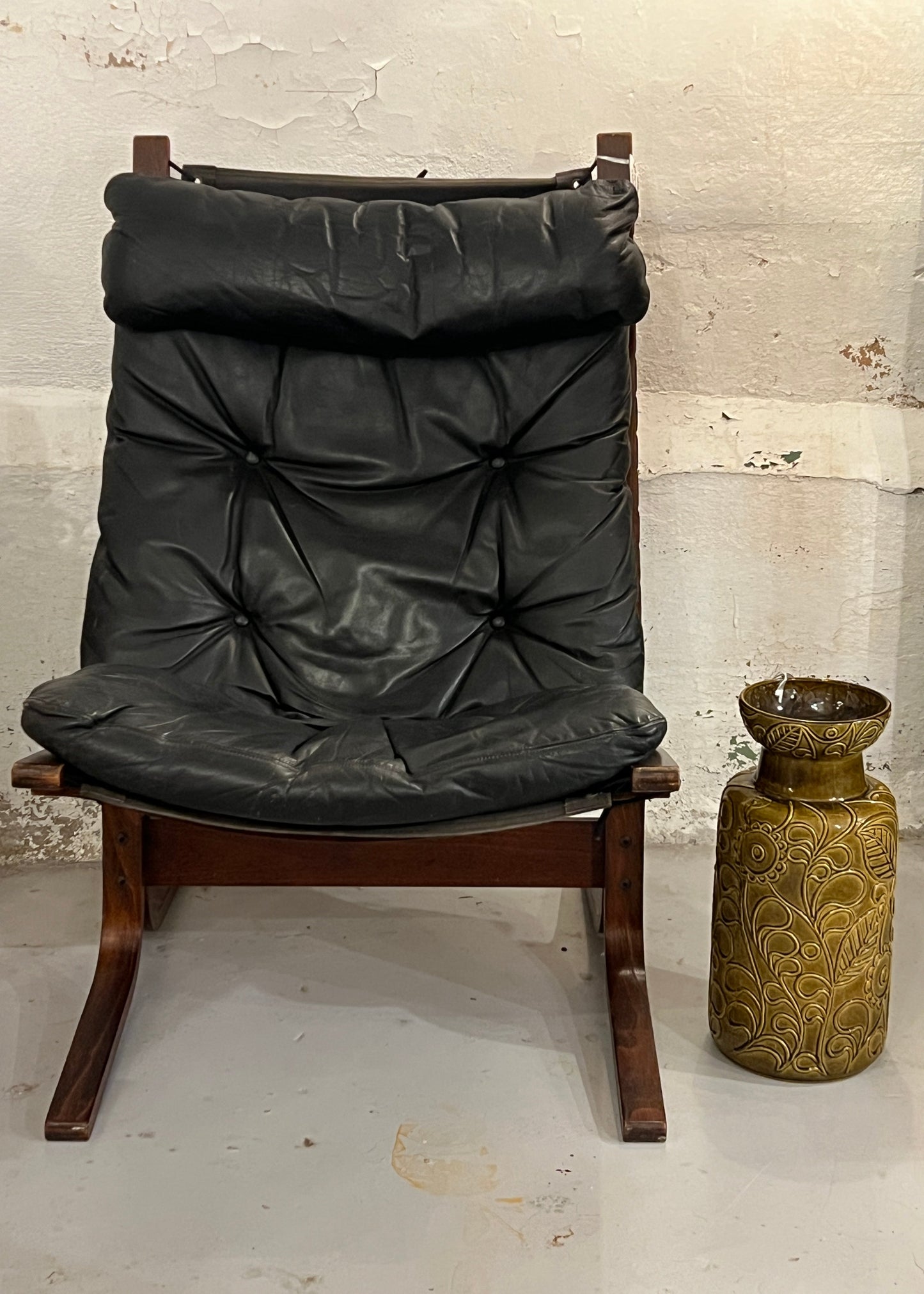 Sort Siesta Lenestol