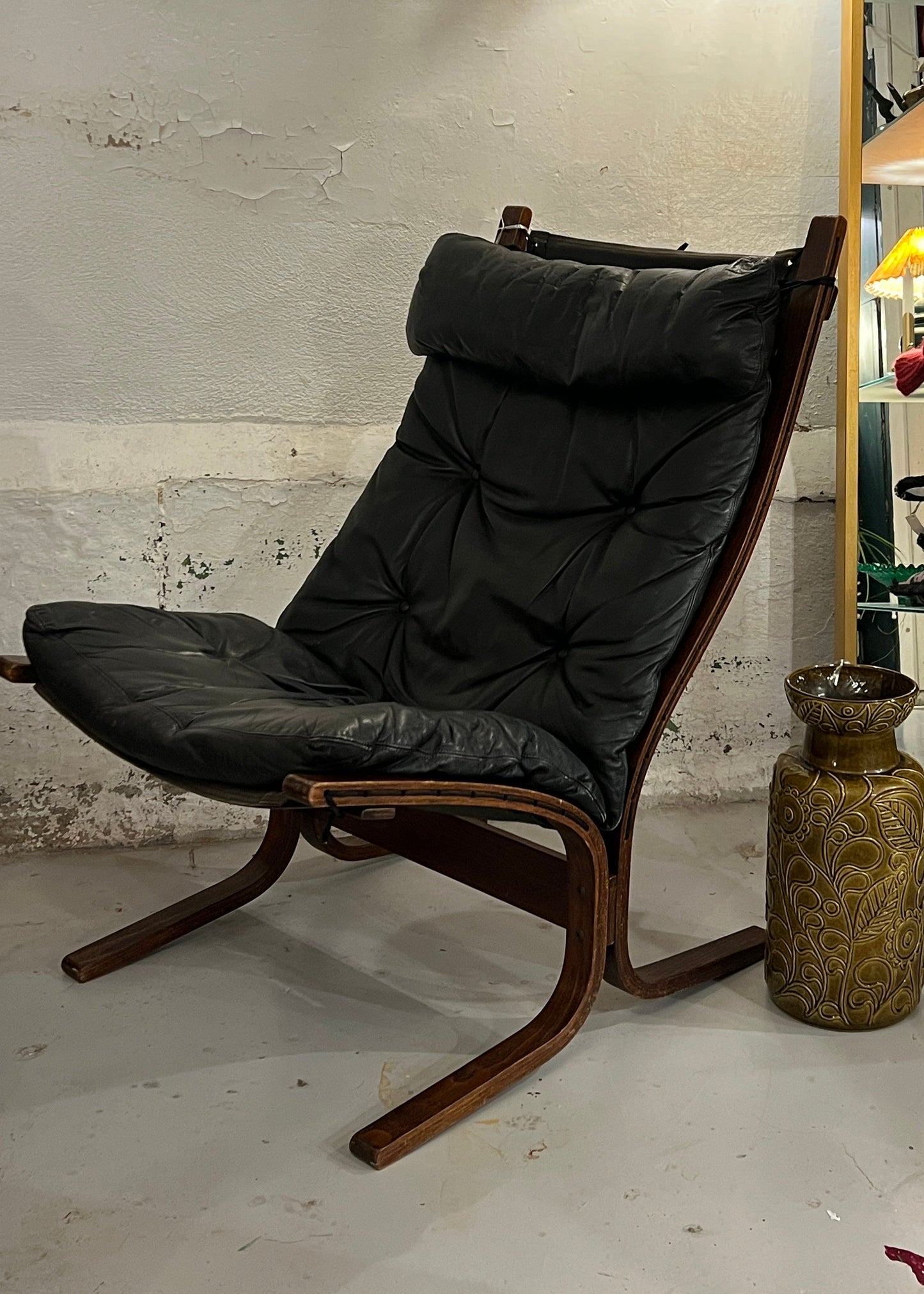 Sort Siesta Lenestol