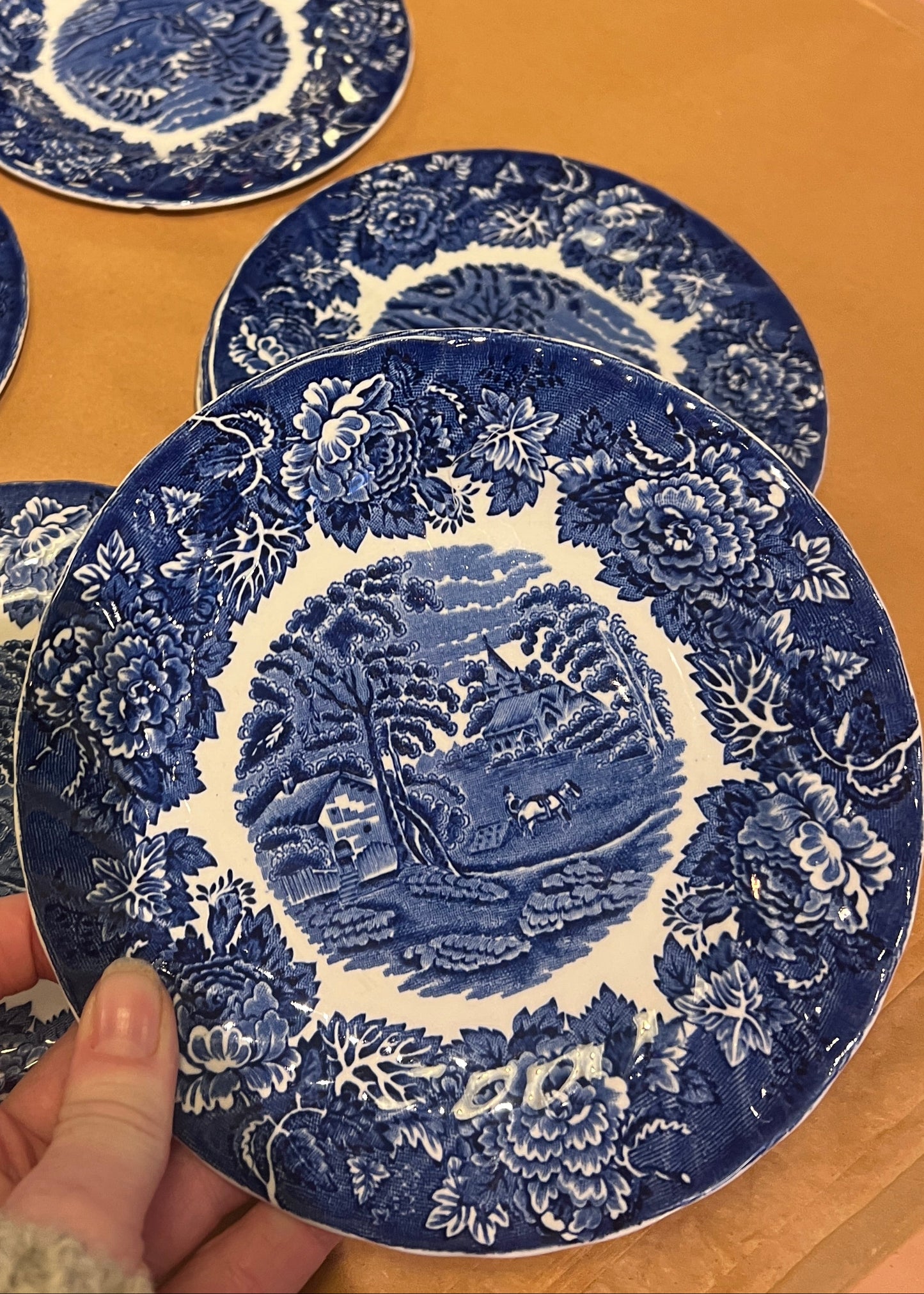 Fat i Blått engelsk service