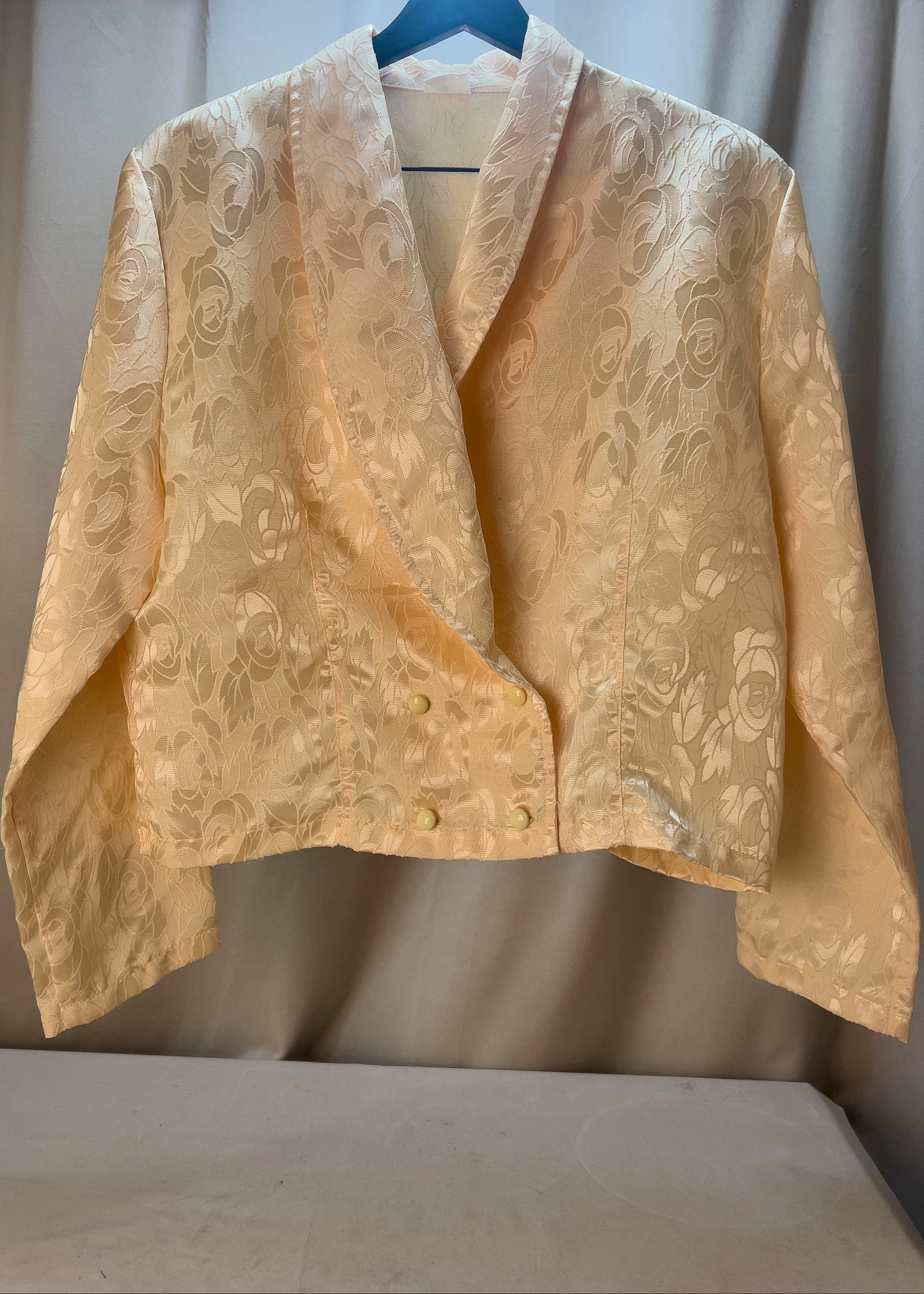 Gul dressjakke 80-tallet