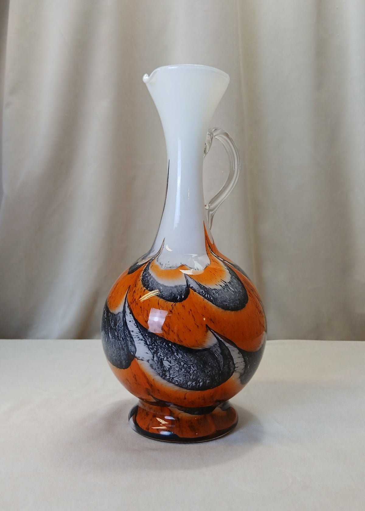 Orange Opaline Florence vase frå Vetreria Barieri