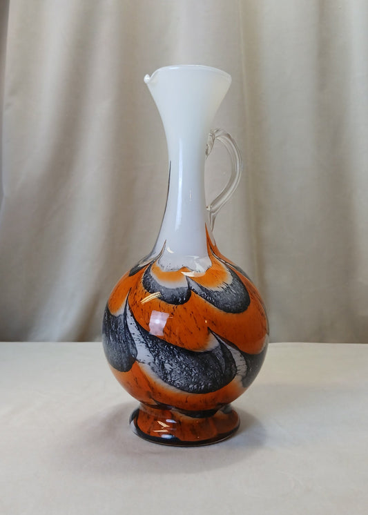 Orange Opaline Florence vase frå Vetreria Barieri