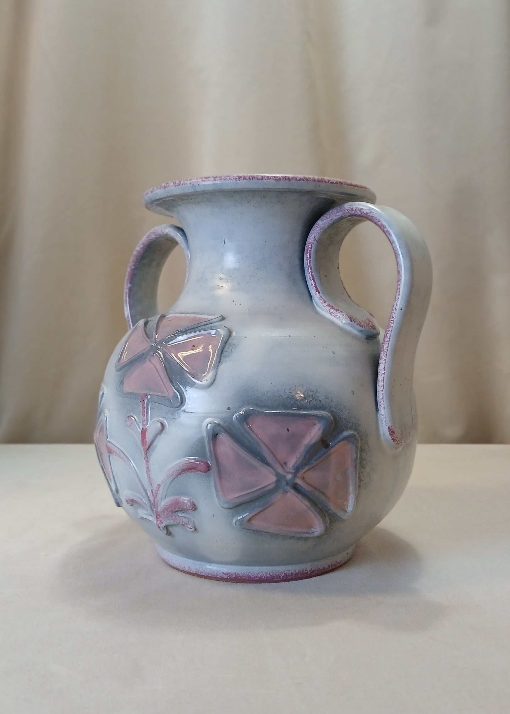 Stor Rosa keramikk vase